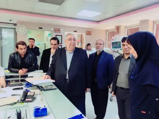 بازدید رئیس دانشگاه از تعدادی بیمارستان‌های اصفهان