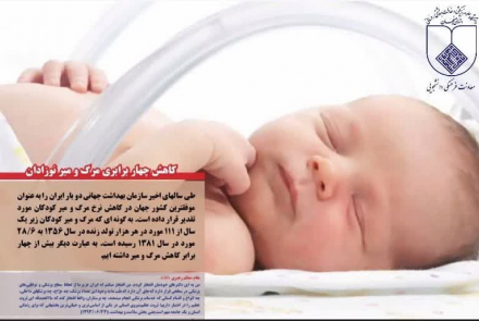 ایام الله دهه فجر مبارک 🌹🌹🌹 دستاوردهای انقلاب اسلامی ایران: «کاهش چهار برابری مرگ و میر نوزادان»