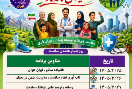 روز شمار هفته سلامت اعلام شد