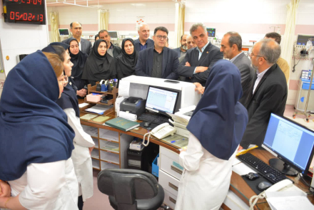 بازدید سخنگوی کمسیون بهداشت و درمان مجلس شورای اسلامی  و رئیس سازمان نظام پرستاری کشور از مراکز آموزشی درمانی نور و حضرت علی اصغر (ع)