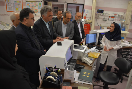 بازدید سخنگوی کمسیون بهداشت و درمان مجلس شورای اسلامی  و رئیس سازمان نظام پرستاری کشور از مراکز آموزشی درمانی نور و حضرت علی اصغر (ع)