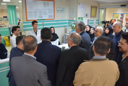 بازدید سخنگوی کمسیون بهداشت و درمان مجلس شورای اسلامی  و رئیس سازمان نظام پرستاری کشور از مراکز آموزشی درمانی نور و حضرت علی اصغر (ع)